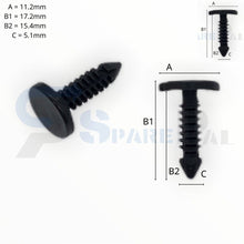 이미지를 갤러리 뷰어에 로드 , SPAREPAL FASTENER CLIP 樹形釘扣 SPL-10816