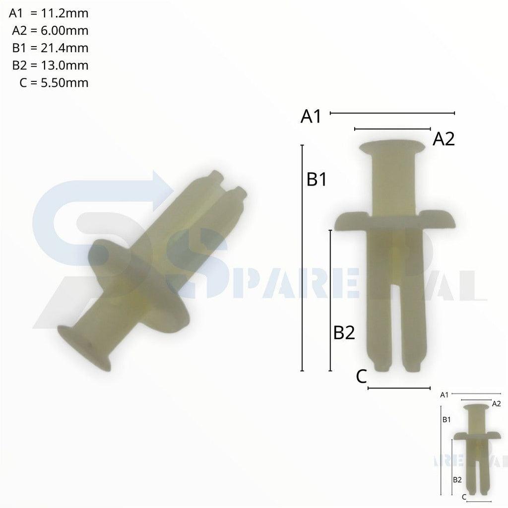 SPAREPAL FASTENER CLIP推進式定位扣SPL-10668