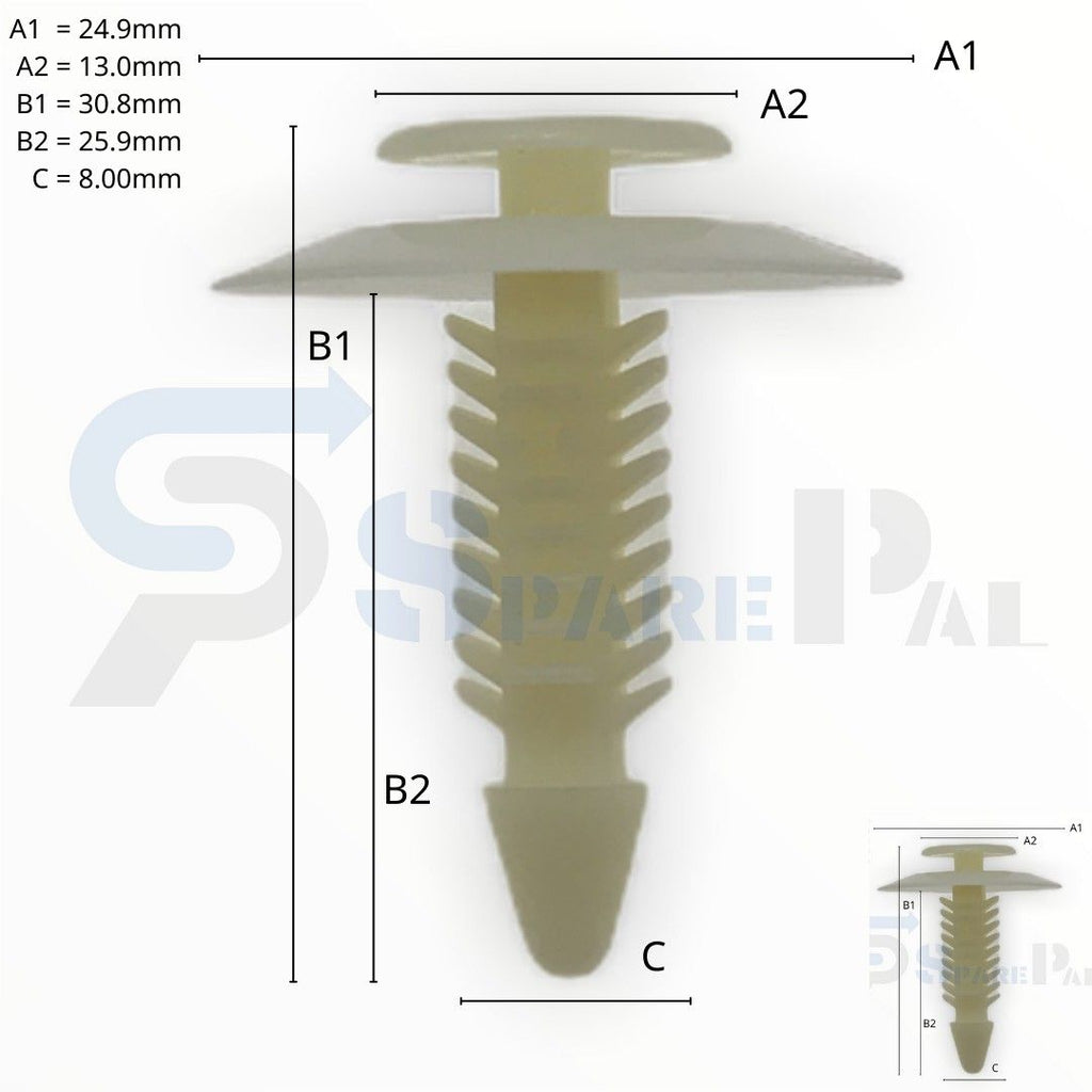 SPAREPAL FASTENER CLIP 樹形釘扣 SPL-10956