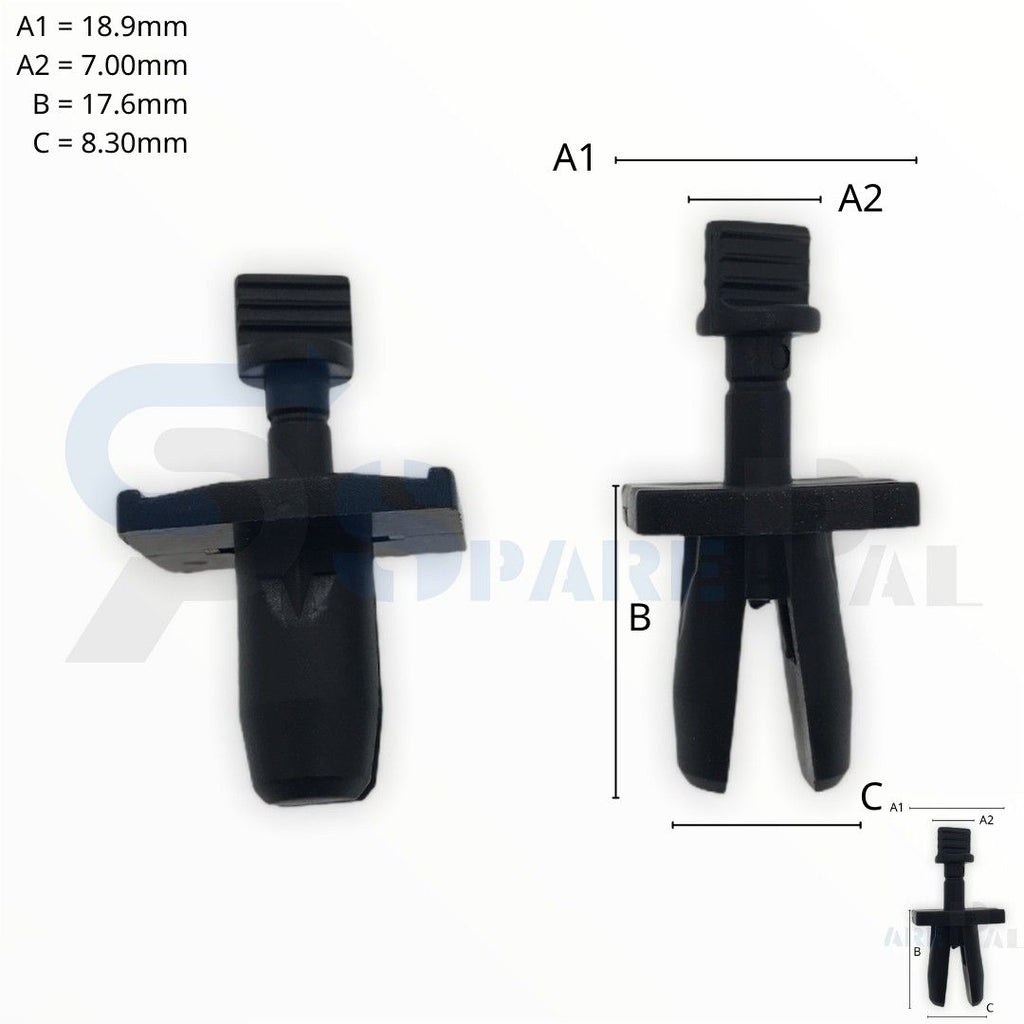 SPAREPAL FASTENER CLIP推進式定位扣SPL-10842