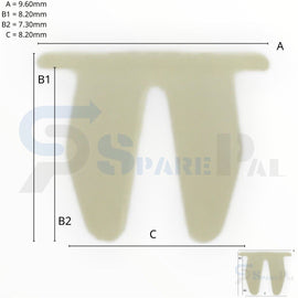 SPAREPAL FASTENER CLIP 快絲座卡扣 SPL-10687