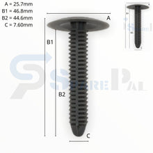 将图片加载到图库查看器，SPAREPAL FASTENER CLIP樹形釘扣 SPL-11080