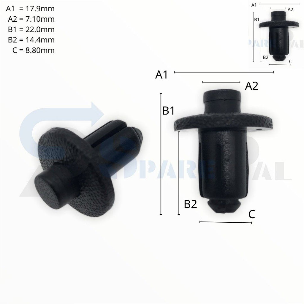 SPAREPAL FASTENER CLIP 推進式定位扣 SPL-11006