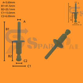 SparePal  Fastener & Clip SPL-10143