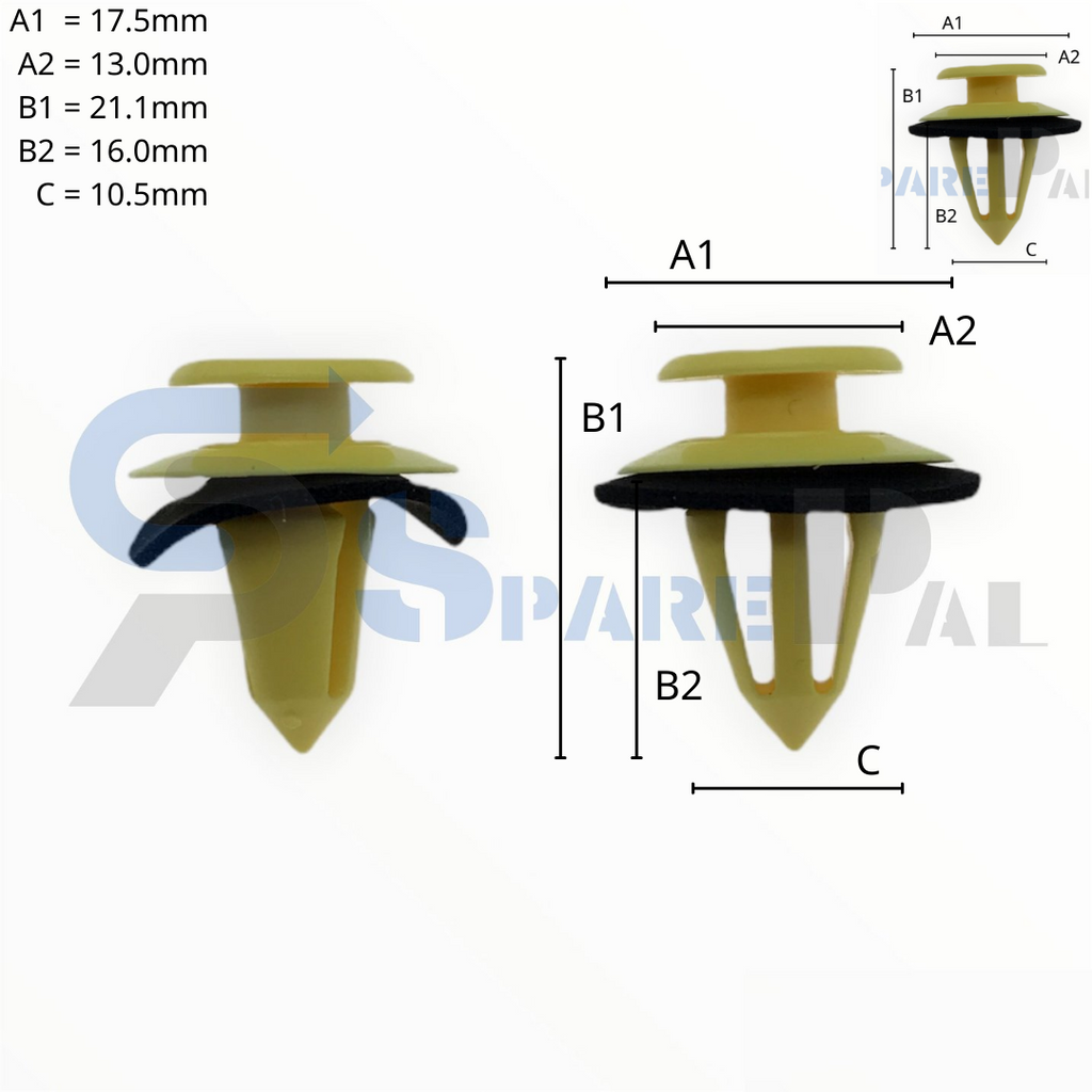 SPAREPAL FASTENER CLIP 護板扣SPL-10430