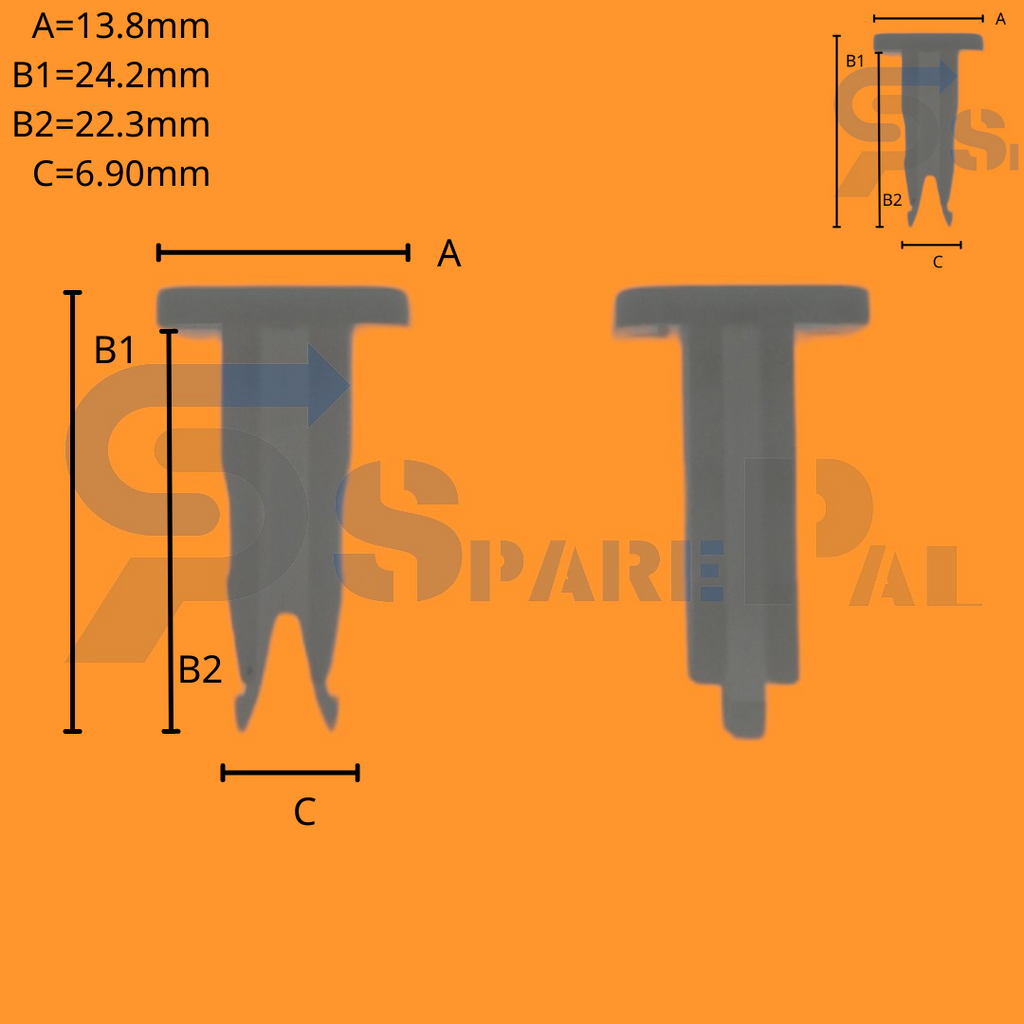 SparePal  Fastener & Clip SPL-10461