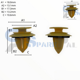 SPAREPAL FASTENER CLIP 護板扣SPL-10508