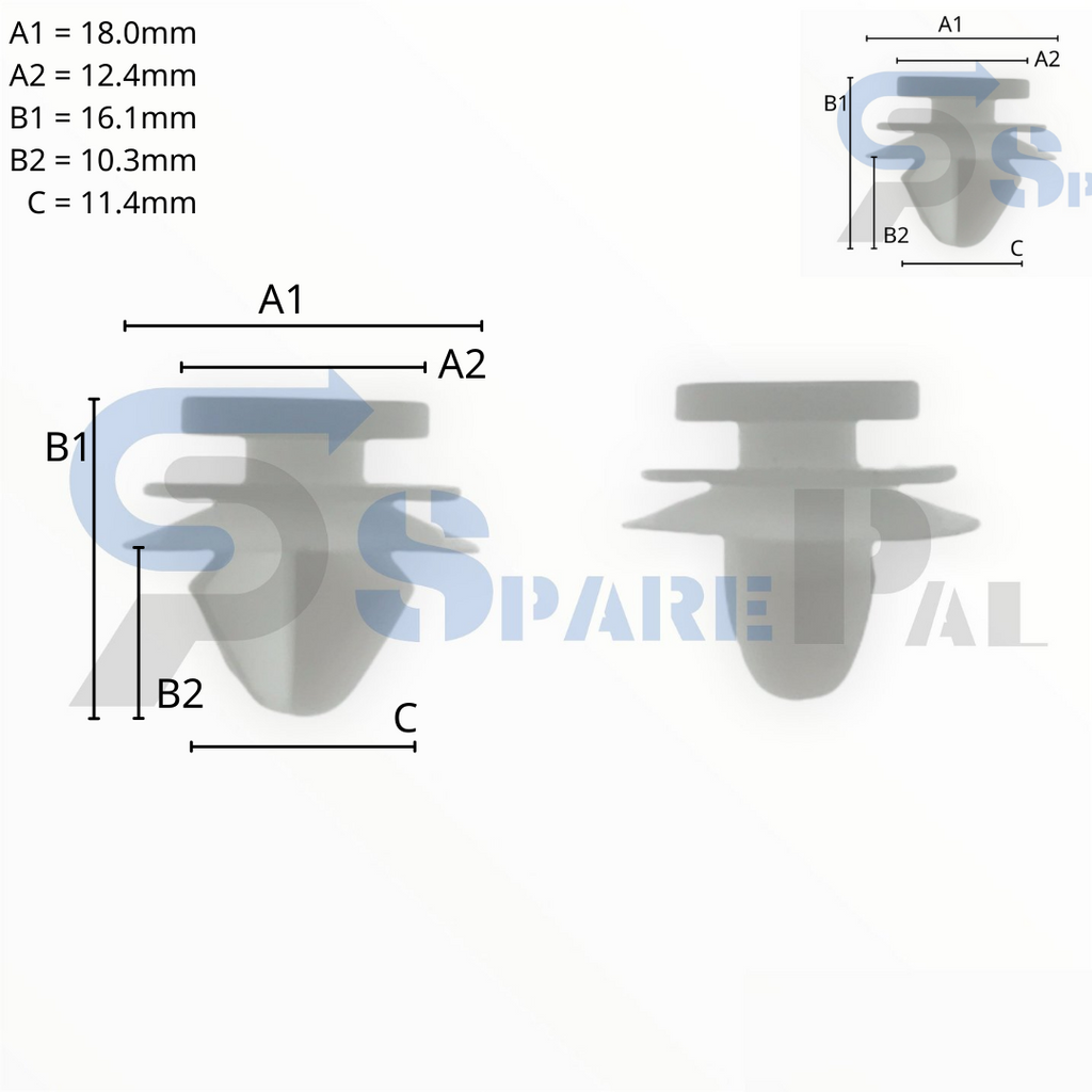 SparePal  Fastener & Clip SPL-10519