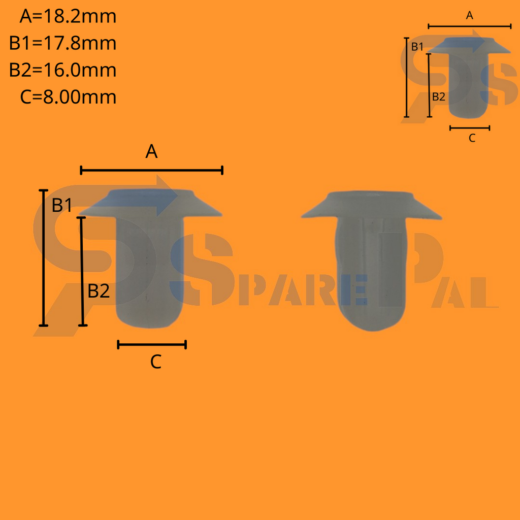 SparePal  Fastener & Clip SPL-10549