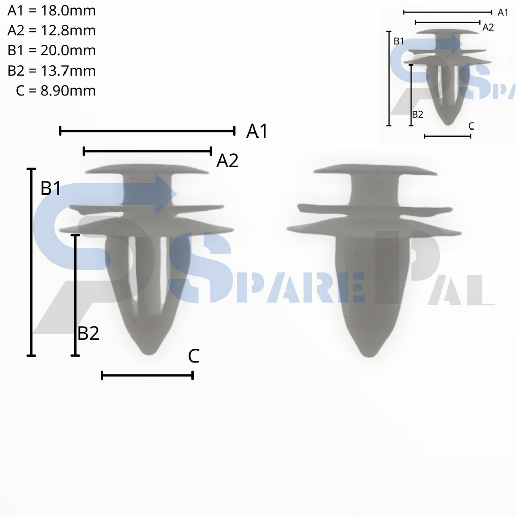 SparePal  Fastener & Clip SPL-10559