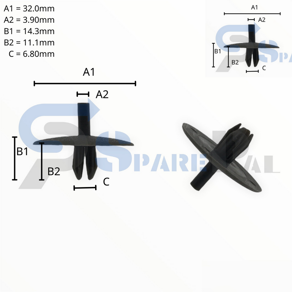 SparePal  Fastener & Clip SPL-10587