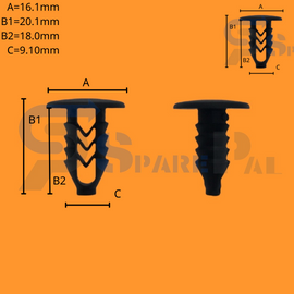 SparePal  Fastener & Clip SPL-10634