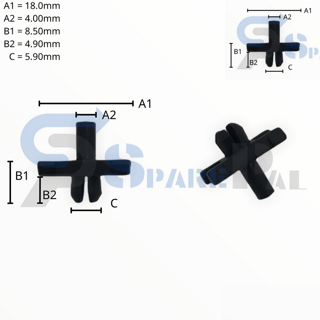 SparePal  Fastener & Clip SPL-10654
