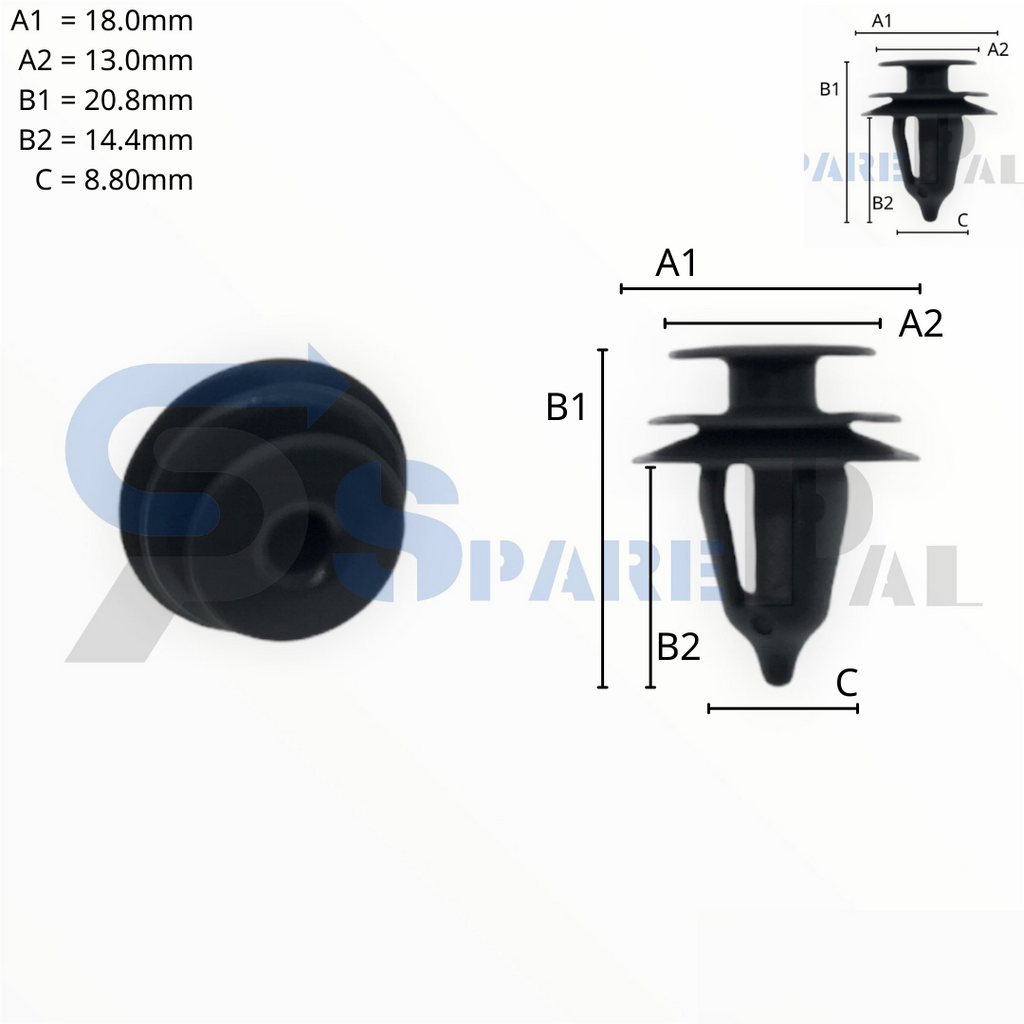 SparePal  Fastener & Clip SPL-10689