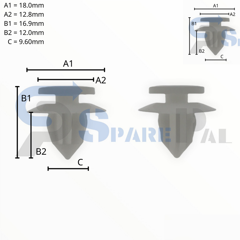 SparePal  Fastener & Clip SPL-10784