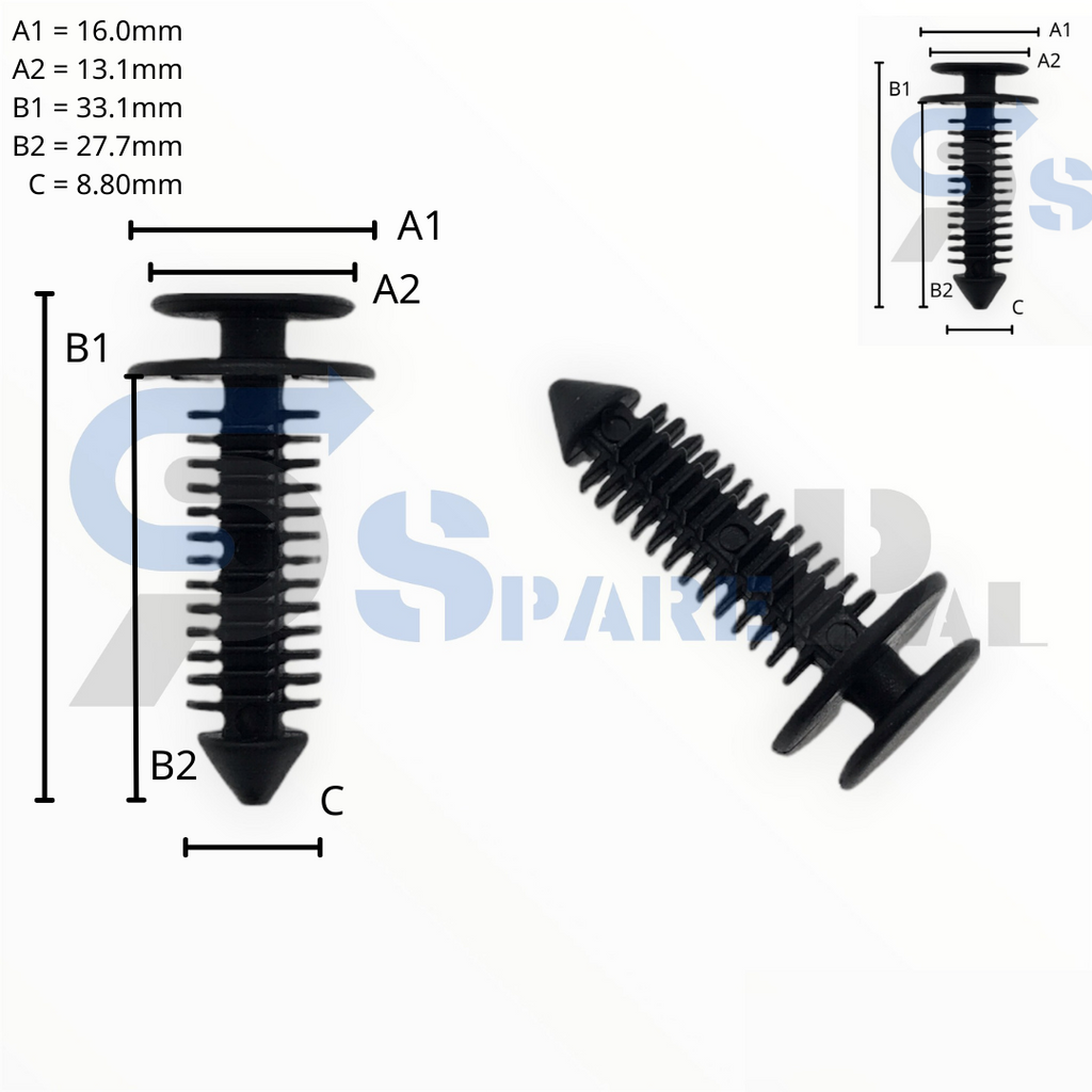 SparePal  Fastener & Clip SPL-10817