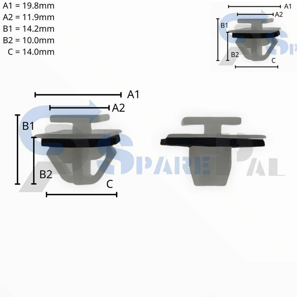 SparePal  Fastener & Clip SPL-11093
