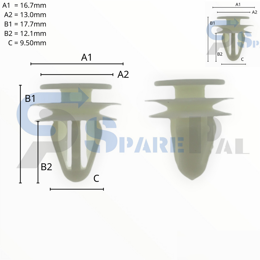 SparePal  Fastener & Clip SPL-11136