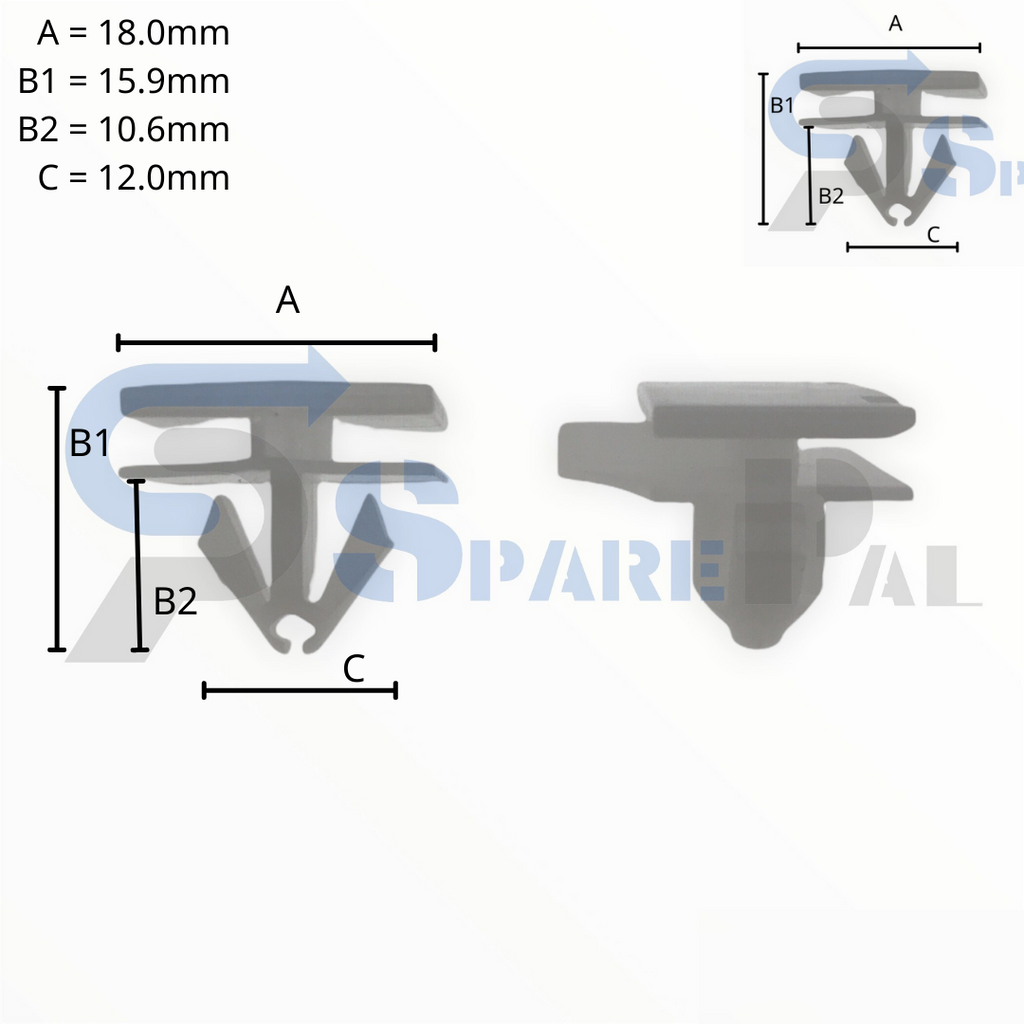 SparePal  Fastener & Clip SPL-11580