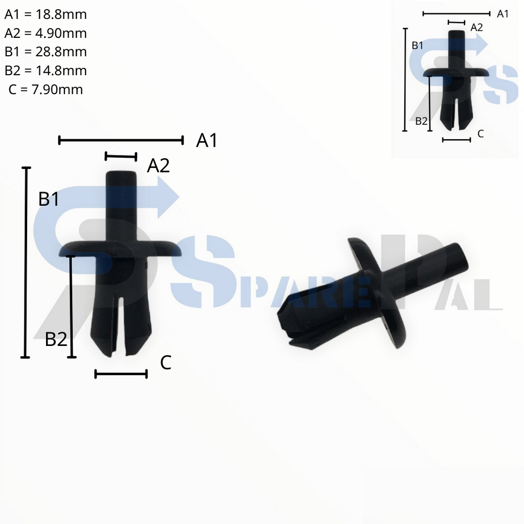 SparePal  Fastener & Clip SPL-11599