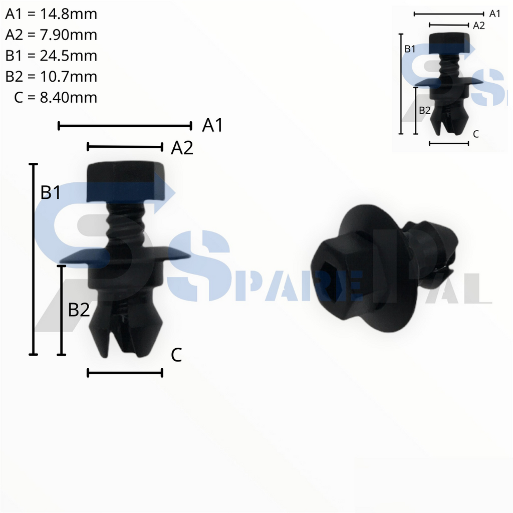 SparePal  Fastener & Clip SPL-11602