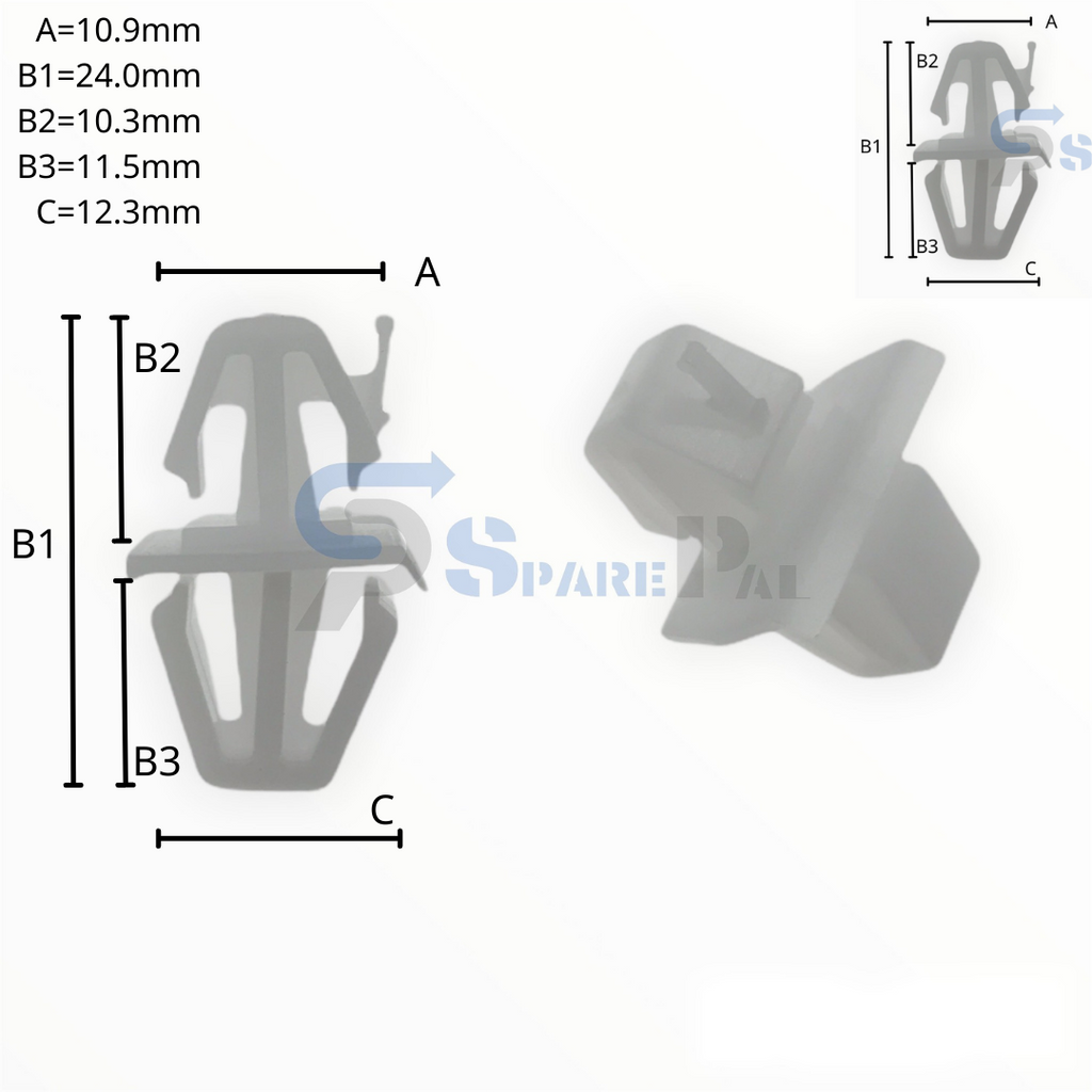 SparePal  Fastener & Clip SPL-11661