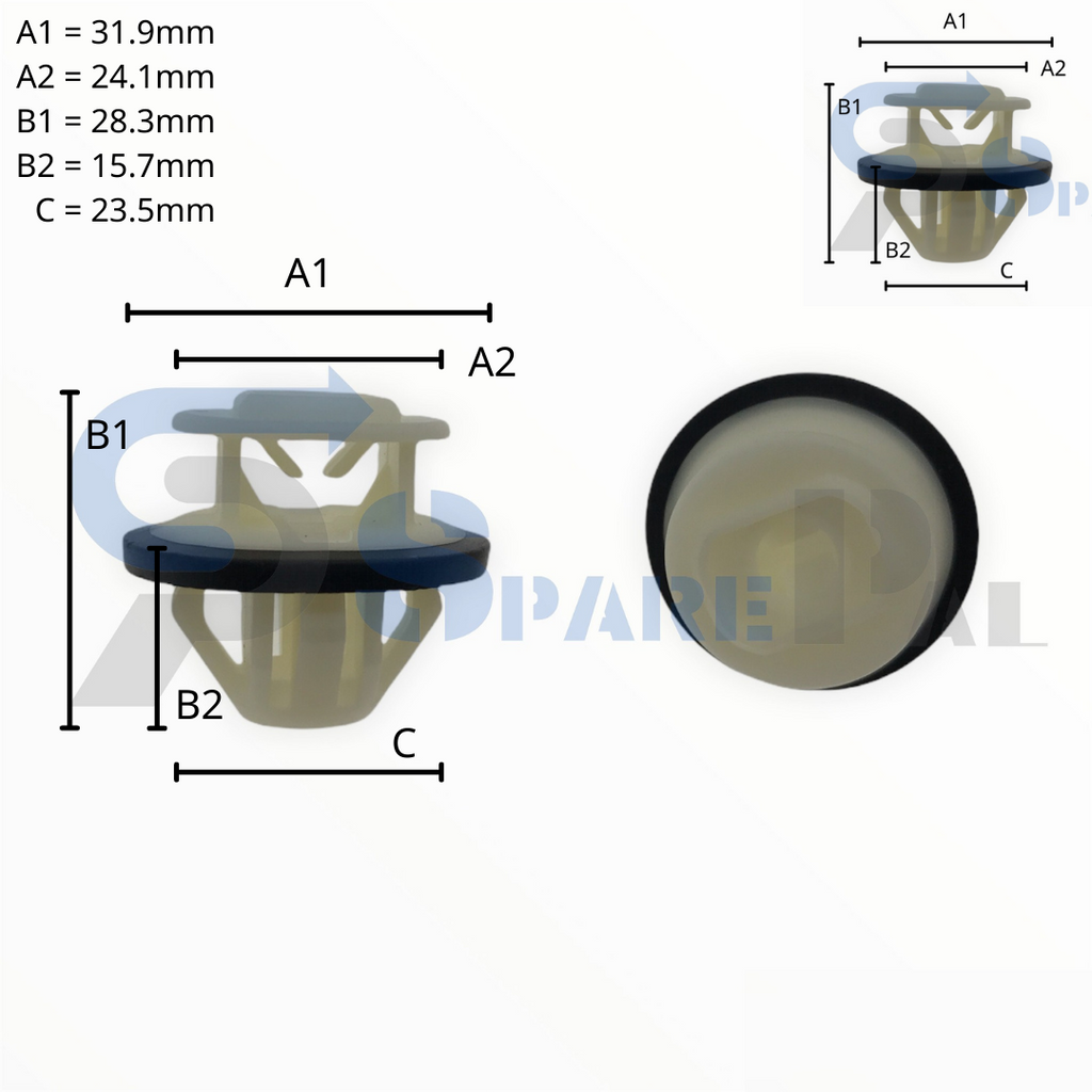 SparePal  Fastener & Clip SPL-11663