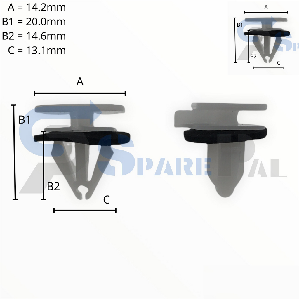 SparePal  Fastener & Clip SPL-11719