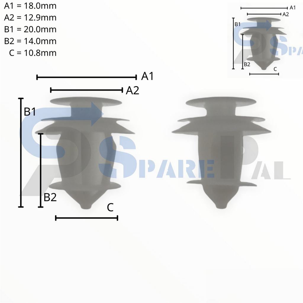 SparePal  Fastener & Clip SPL-11720