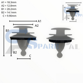 SparePal  Fastener & Clip SPL-11774
