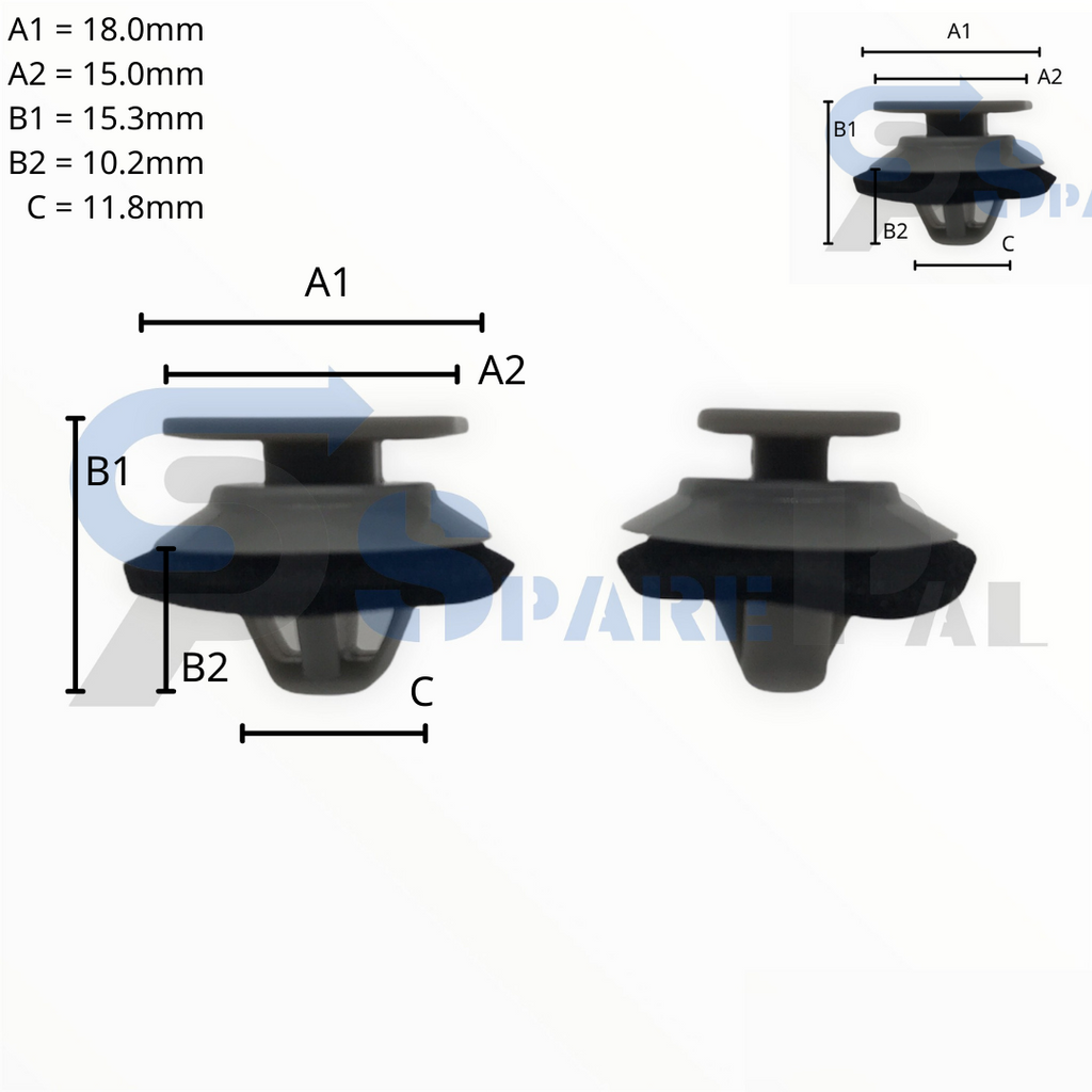 SparePal  Fastener & Clip SPL-11902