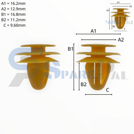 SPAREPAL FASTENER CLIP 護板扣SPL-11912