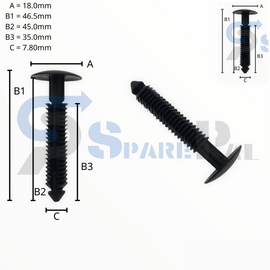 SparePal  Fastener & Clip SPL-12034