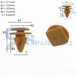 SPAREPAL FASTENER CLIP 護板扣SPL-12042