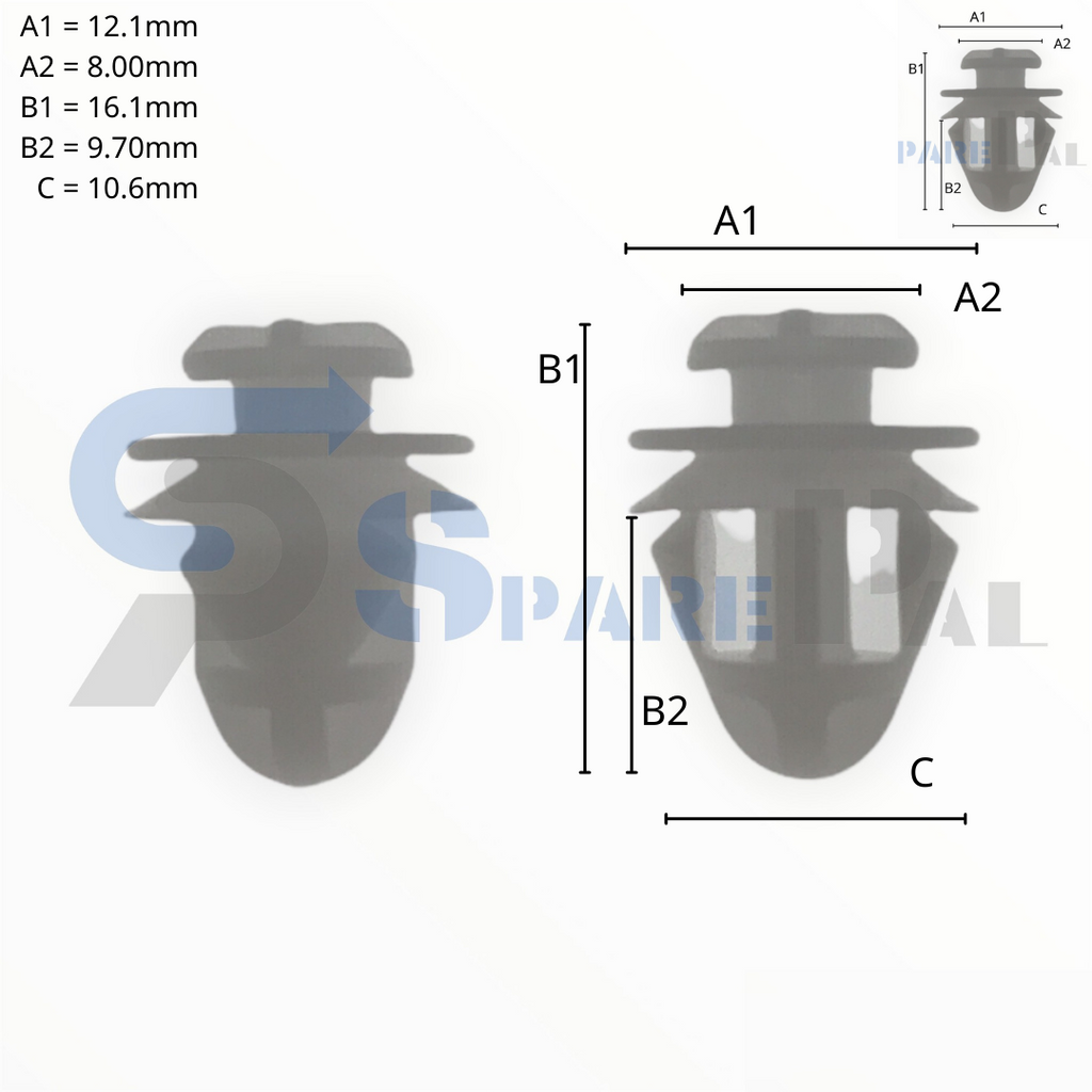 SparePal  Fastener & Clip SPL-12045